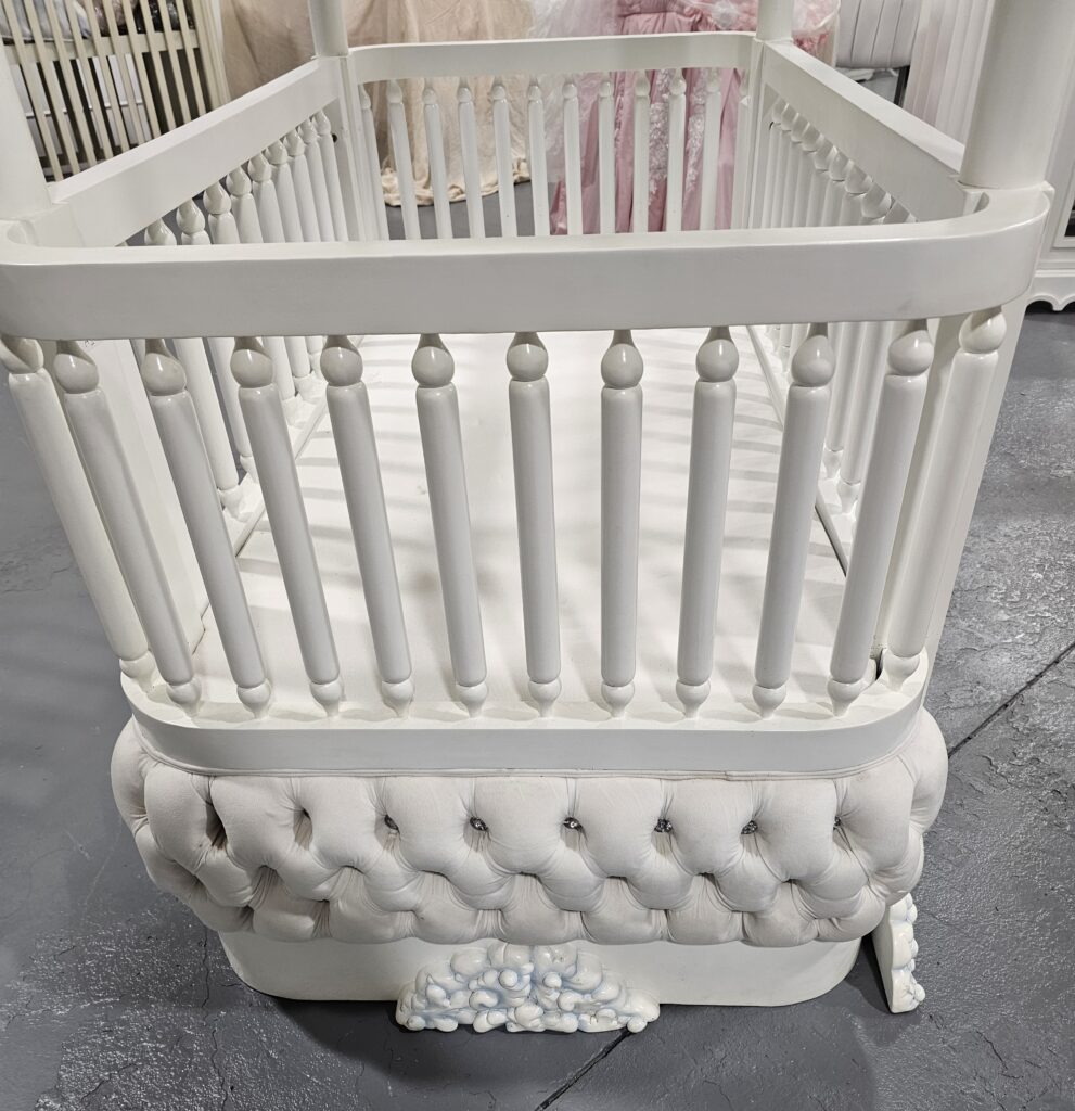 hot air balloon velvet cot with storage